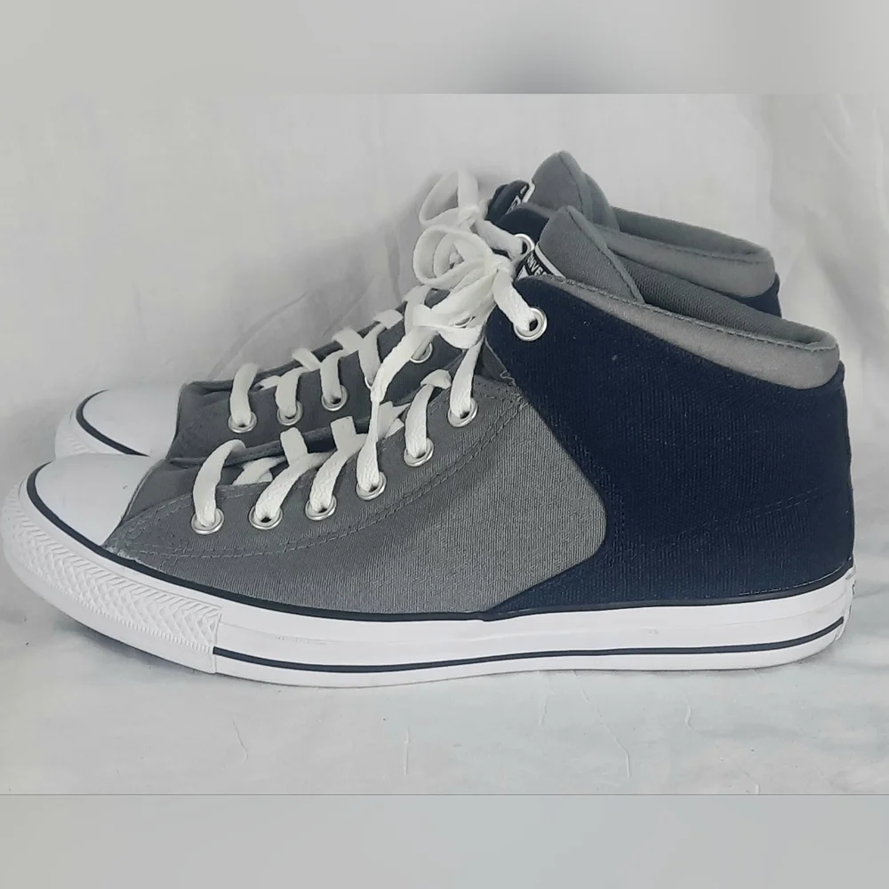 Converse All Star Chuck Taylor Unisex Hightops Mens Size 10 Womens 12 Gray Blue - Picture 5 of 11